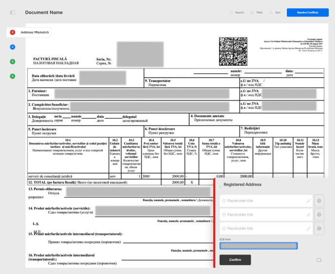 Document intake & auto-extraction